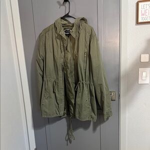 Ambiance Khaki Hooded Jacket